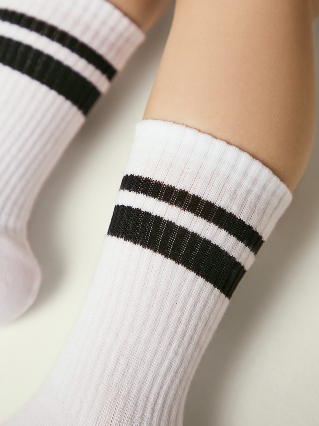 Children's socks CONTE-KIDS ACTIVE, s.16, 1020 white-black - 3