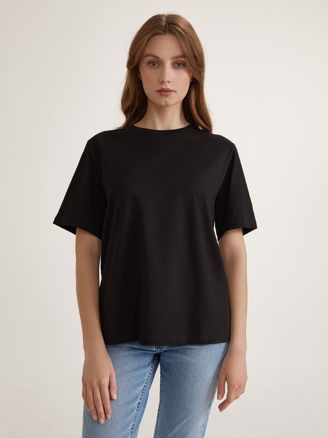 Women's polo neck shirt CONTE ELEGANT BASIC COLLECTION LD 5025, s.170-100, black - 1