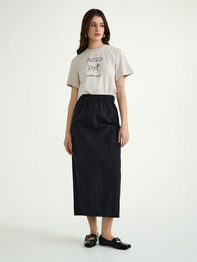 Women's polo neck shirt CONTE ELEGANT LD 3029, s.170-92, beige-dog - 4
