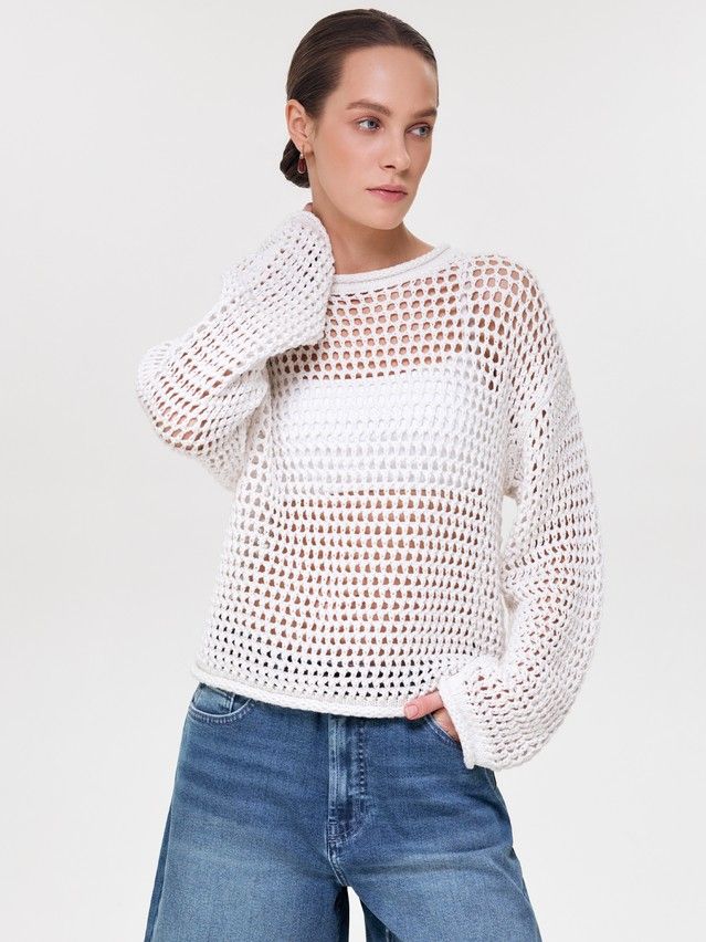 Women's pullover CONTE ELEGANT LDK2556, s.170-84, ecru - 3