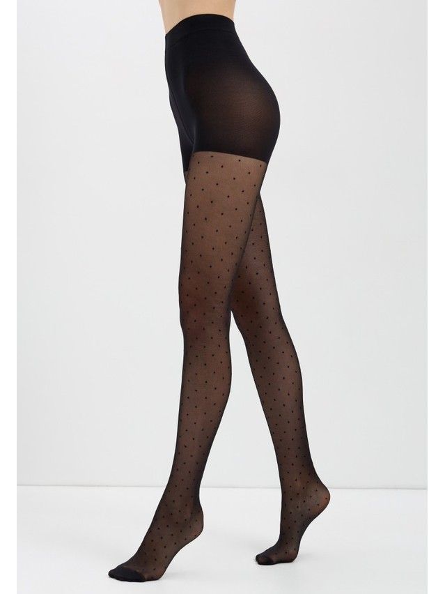 Women's tights CONTE ELEGANT DOTS SLIM, s.2, nero - 5