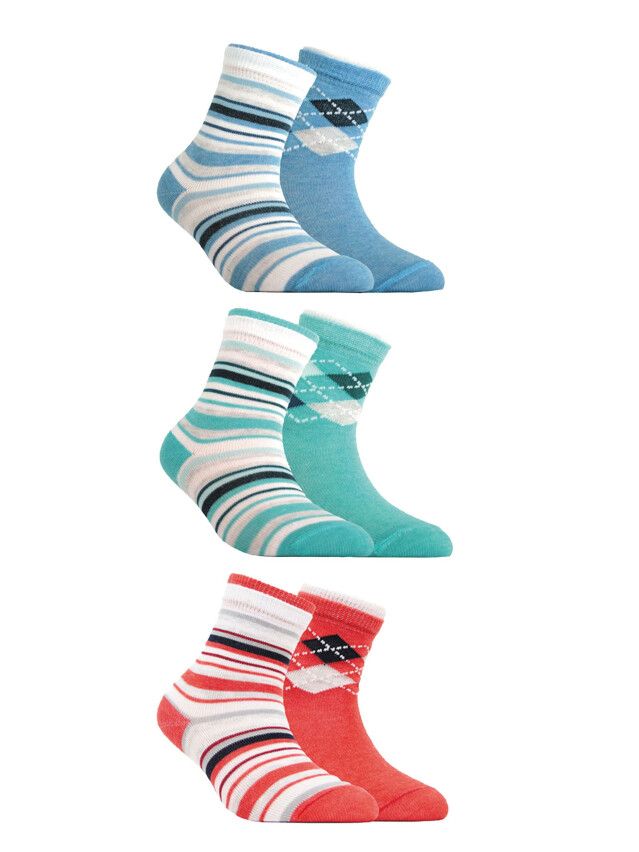 Children's socks CONTE-KIDS TIP-TOP (2 pairs),s.21-23, 700 turquoise - 1