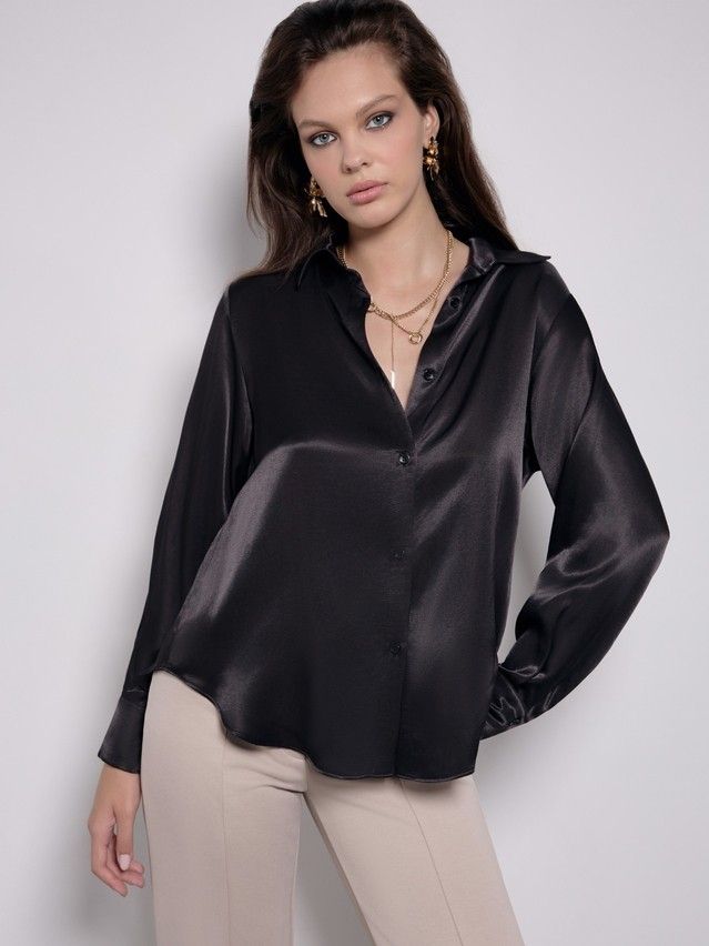 Women's shirt CONTE ELEGANT LBL 2824, s.170-84-90, black - 3