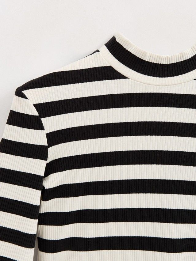 Women's polo neck shirt CONTE ELEGANT LD 2798, s.170-92, black-milk - 8