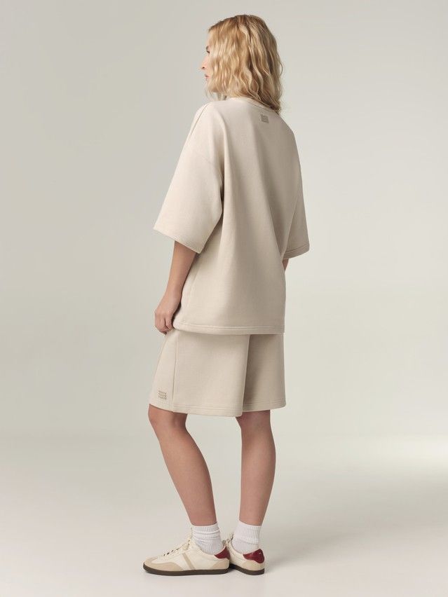 Women's polo neck shirt CONTE LD 3387, s.170-88, matte beige - 2