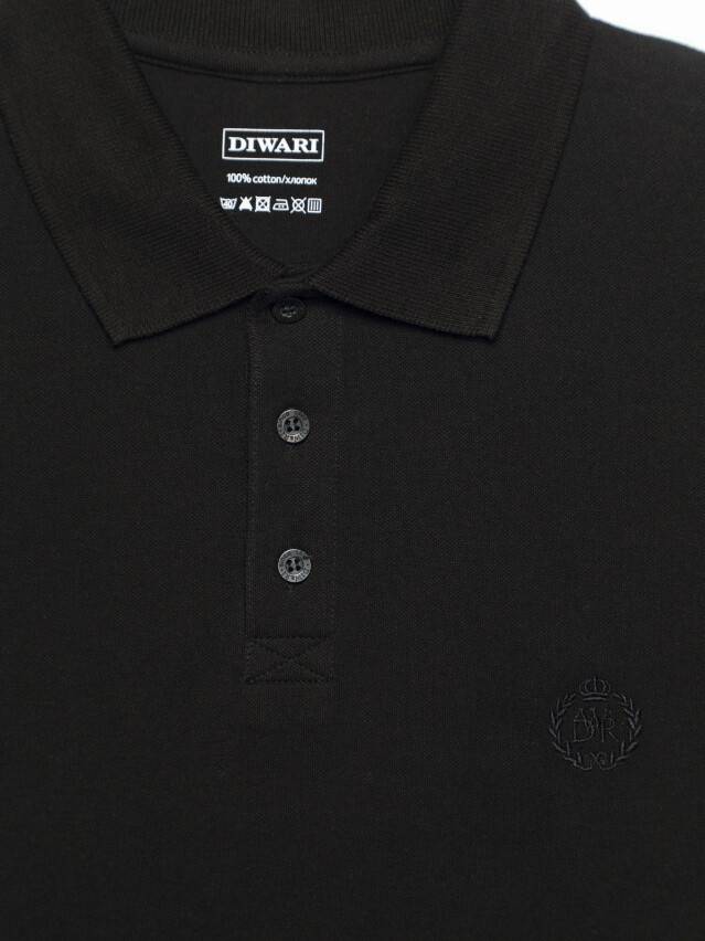 Men's polo neck shirt DiWaRi MD 415, s.170,176-108, black - 2