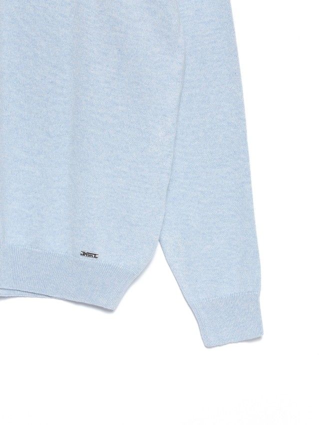 Women's polo neck shirt CONTE ELEGANT LDK099, s.170-84, light steel blue - 4