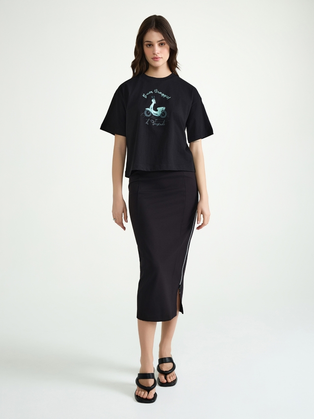 Women's polo neck shirt CONTE ELEGANT LD 3032, s.170-92, black-scooter - 3