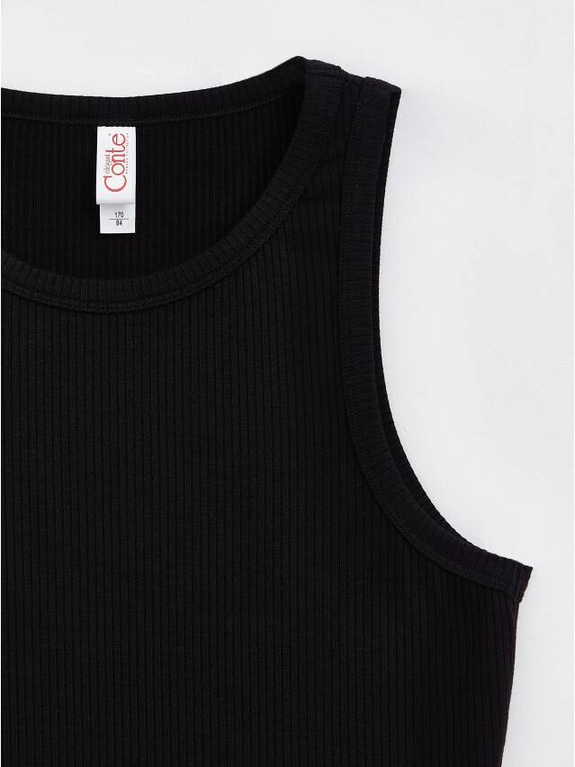 Women's polo neck shirt CONTE ELEGANT LD 1193, s.170-92, black - 7