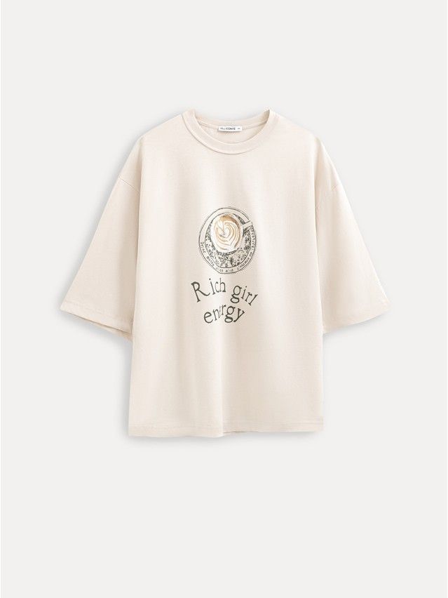 Women's polo neck shirt CONTE LD 3449, s.170-88, beige-coffee - 5