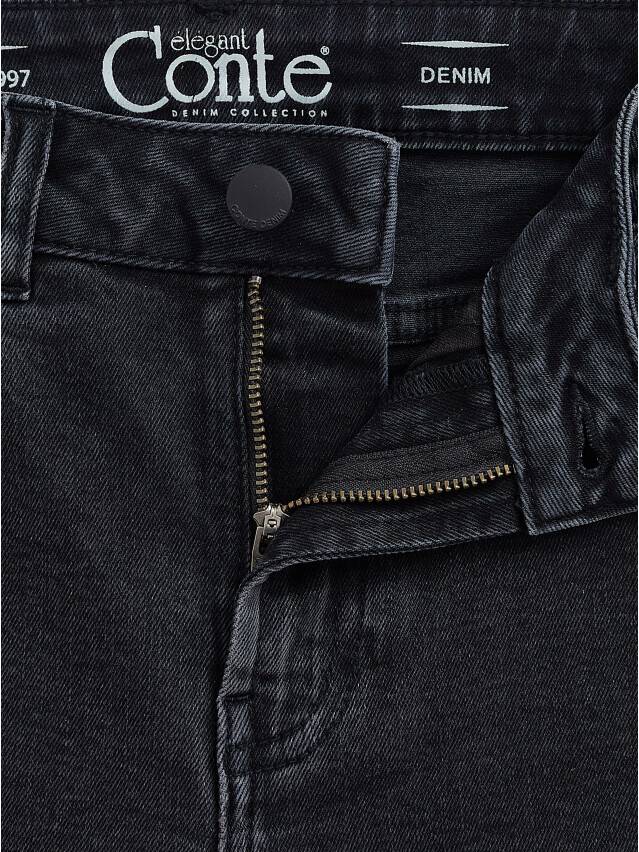 Denim trousers CONTE ELEGANT CON-366, s.170-102, washed black - 10