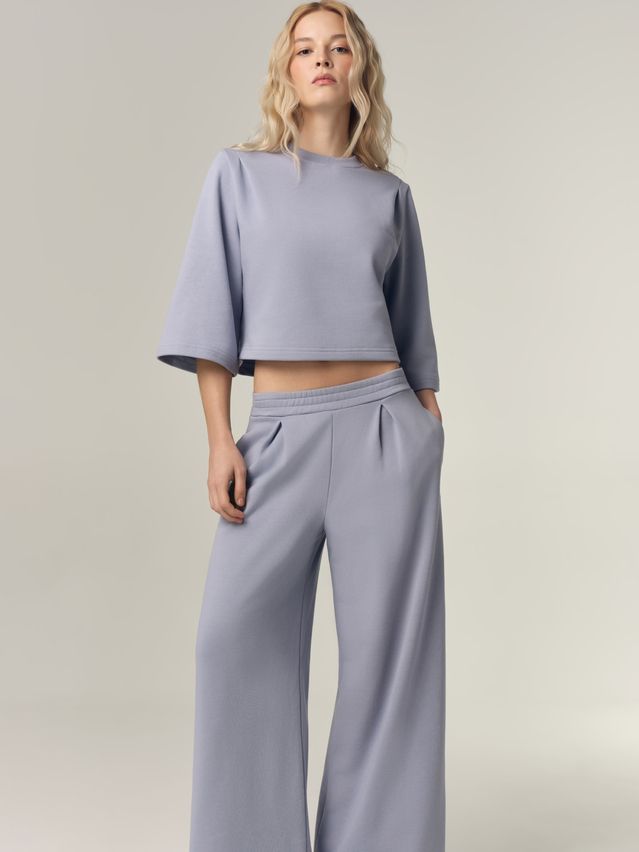 Women's polo neck shirt CONTE LD 3386, s.170-88, denim blue - 7