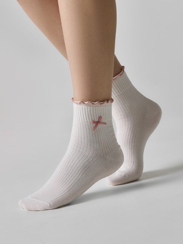 Women's socks CONTE, s.23-25, 1184 milky-ash-pink - 1
