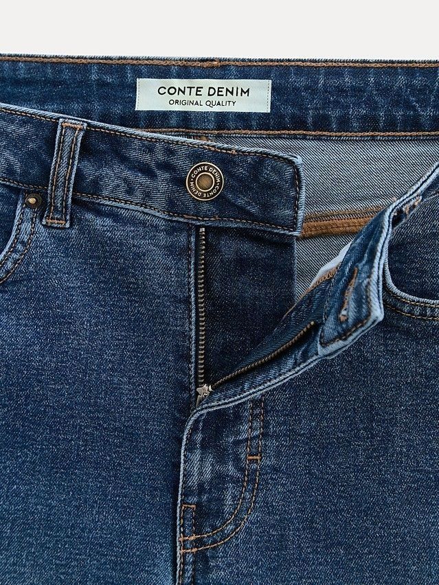 Denim trousers CONTE ELEGANT CON-835, s.170-102, blue - 7