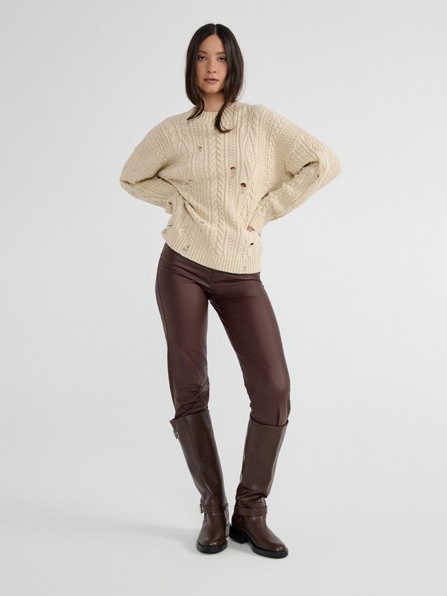 Women's pullover CONTE ELEGANT LDK23126, s.170-84, beige - 4