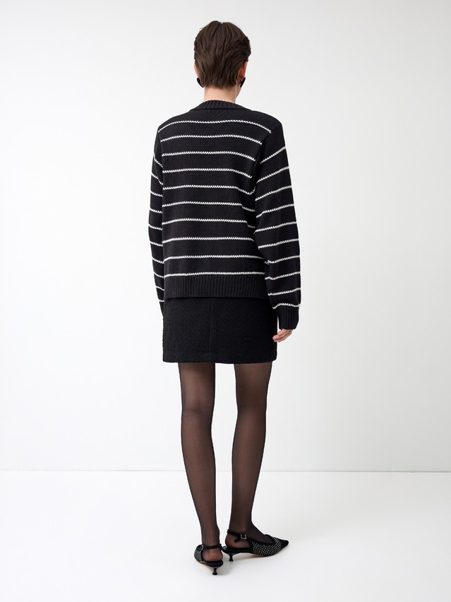 Women's pullover CONTE ELEGANT LDK24114, s.170-84, black-ecru - 6