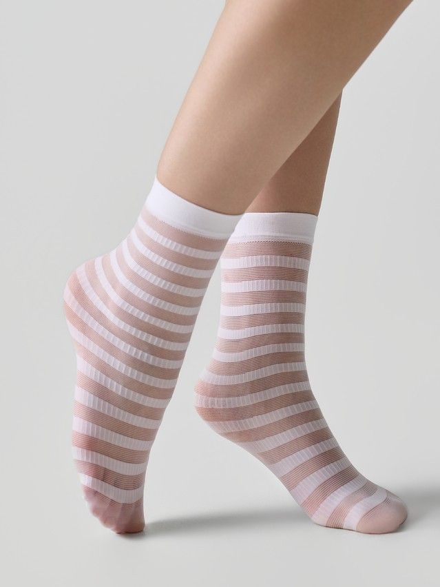 Women's socks CONTE ELEGANT FANTASY, s.23-25, bianco - 1