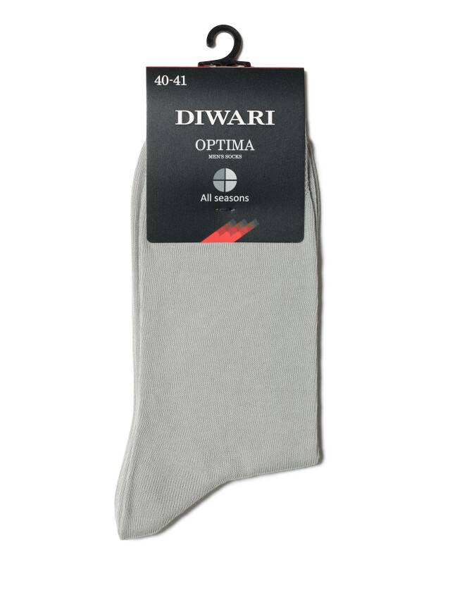 Men's socks DiWaRi OPTIMA (All seasons),s. 40-41, 000 grey - 2