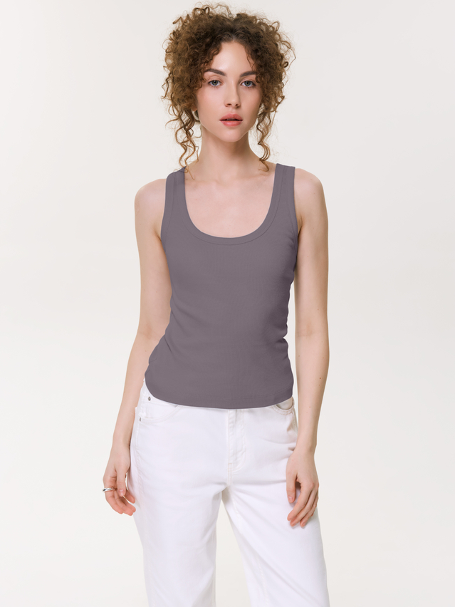 Women's tank top CONTE ELEGANT BASIC COLLECTION LM 5021, s.170-84, truffle - 1