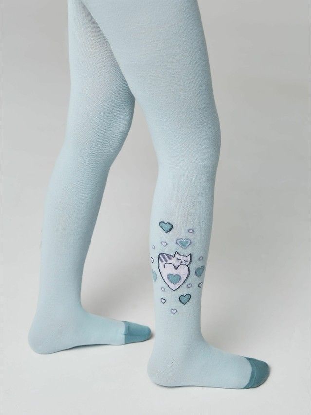 Children's tights CONTE-KIDS TIP-TOP, s.116-122 (18),679 pale turquoise - 1