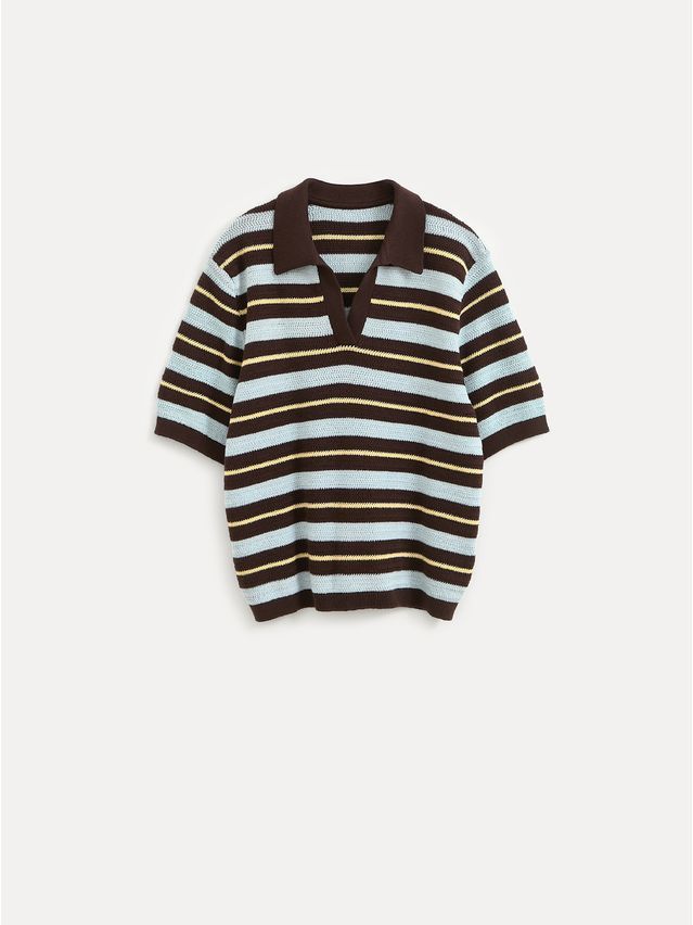 Women's pullover CONTE LDK25139, s.170-84, brown-blue-yellow - 6