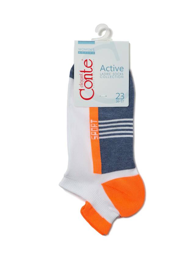 Women's socks CONTE ELEGANT ACTIVE, s.23, 083 denim-orange - 3