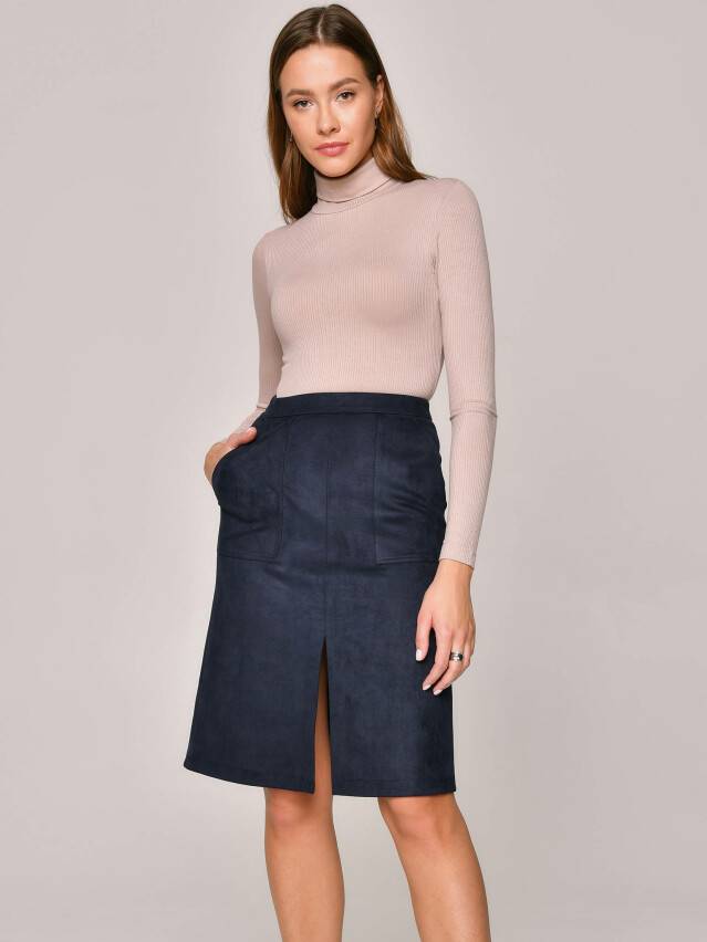Women's skirt CONTE ELEGANT OFFICE CHIC, s.170-90, deep night - 2