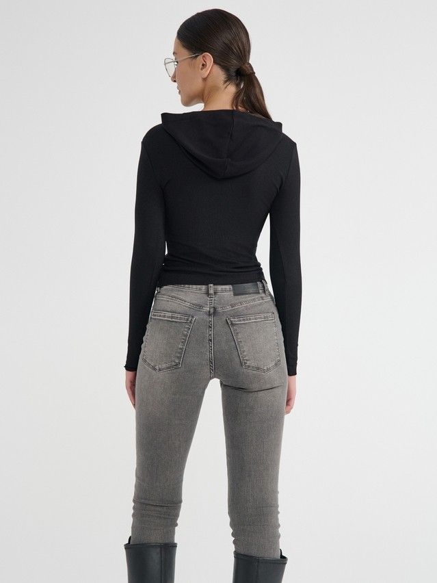 Women's polo neck shirt CONTE ELEGANT LD 2959, s.170-92, black - 5