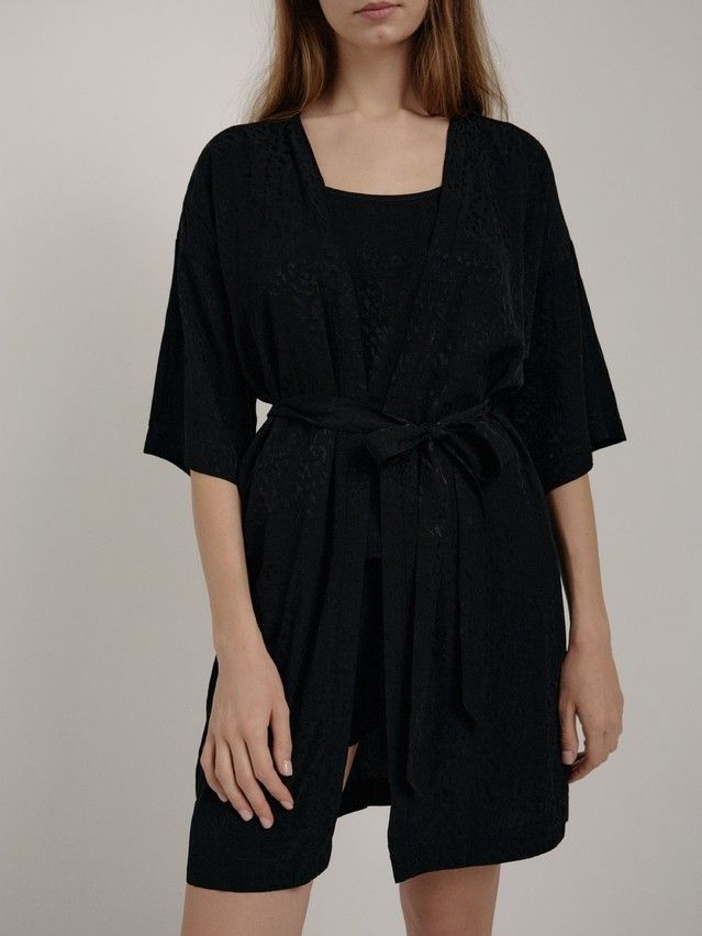 Women's dressing gown CONTE ELEGANT LEO LHW 2928, s.170-84-90, black - 1
