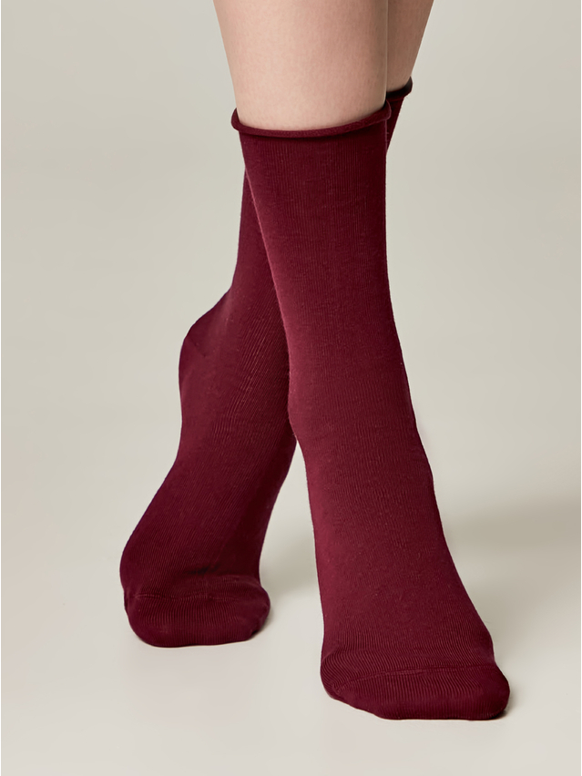 Women's socks CONTE ELEGANT COLOURS, s.23-25, 000 dark lilac - 1