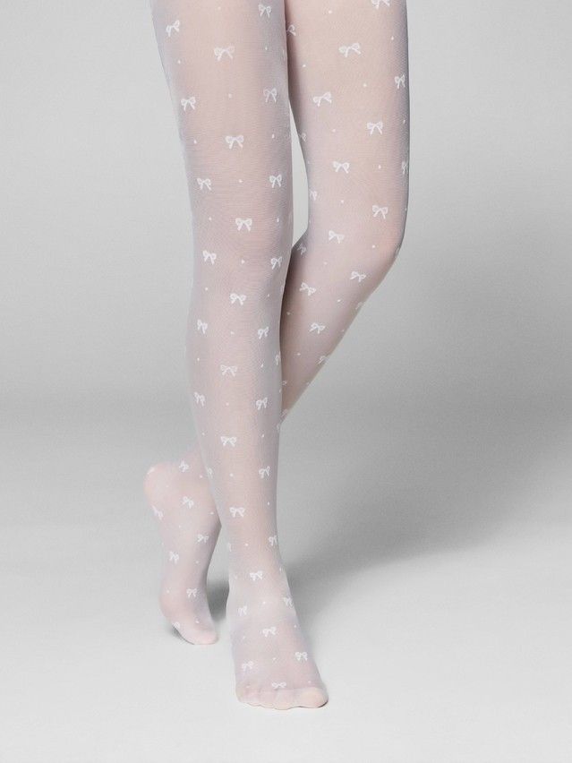 Children's tights CONTE ELEGANT AMELIE, s.146-152, bianco - 1