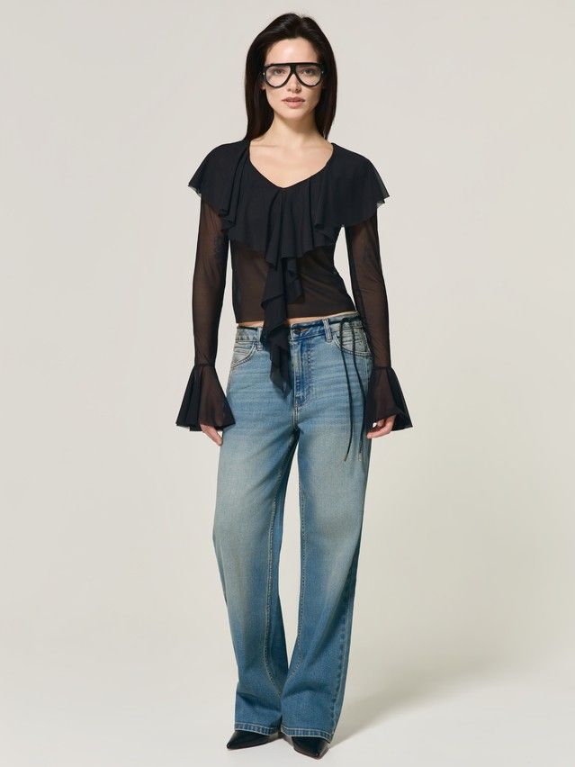 Women's polo neck shirt CONTE LD 3485, s.170-84, black - 4