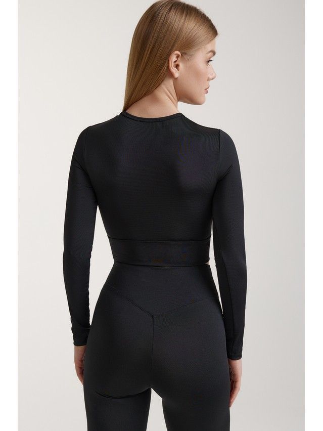 Women's polo neck shirt CONTE ELEGANT LD 3097, s.170-84, black - 3