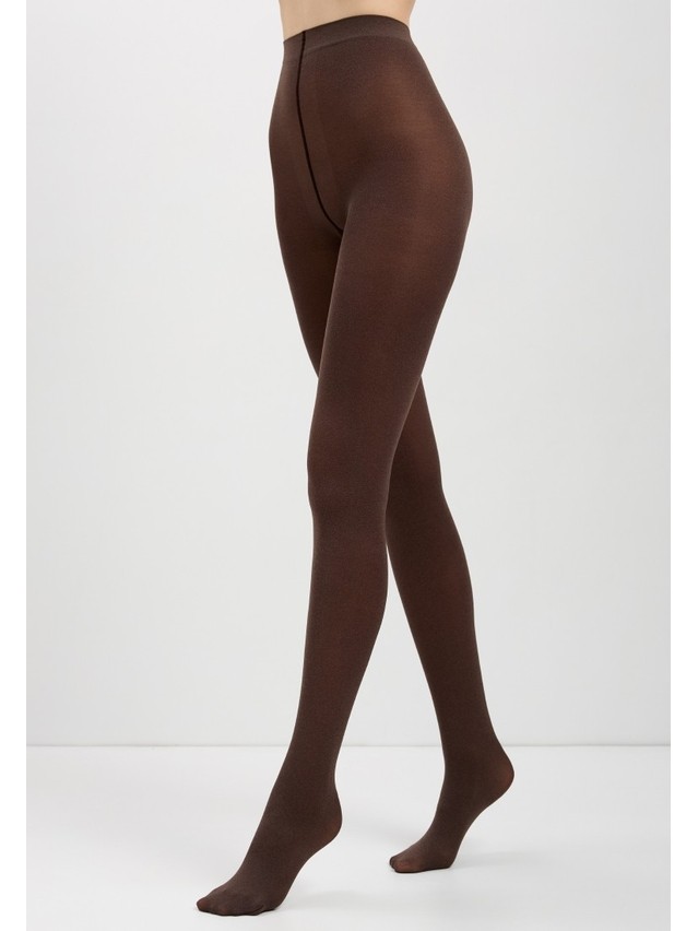 Women's tights CONTE ELEGANT TRENDY MELANGE, s.2, chocolate - 8