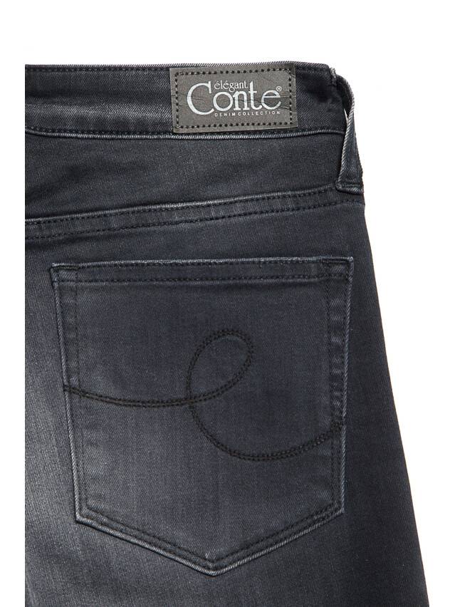 Denim trousers CONTE ELEGANT CON-97, s.170-102, black - 7