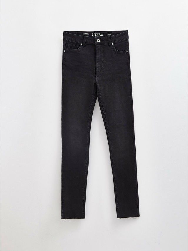 Denim trousers CONTE ELEGANT CON-671, s.170-102, black - 8