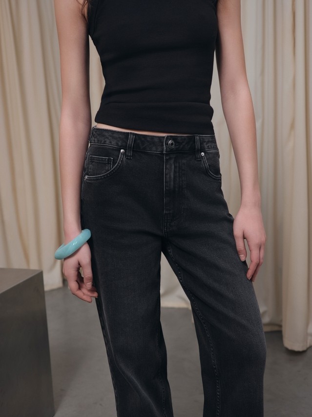Women's jeans CONTE CON-797, s.164-90, washed black - 3