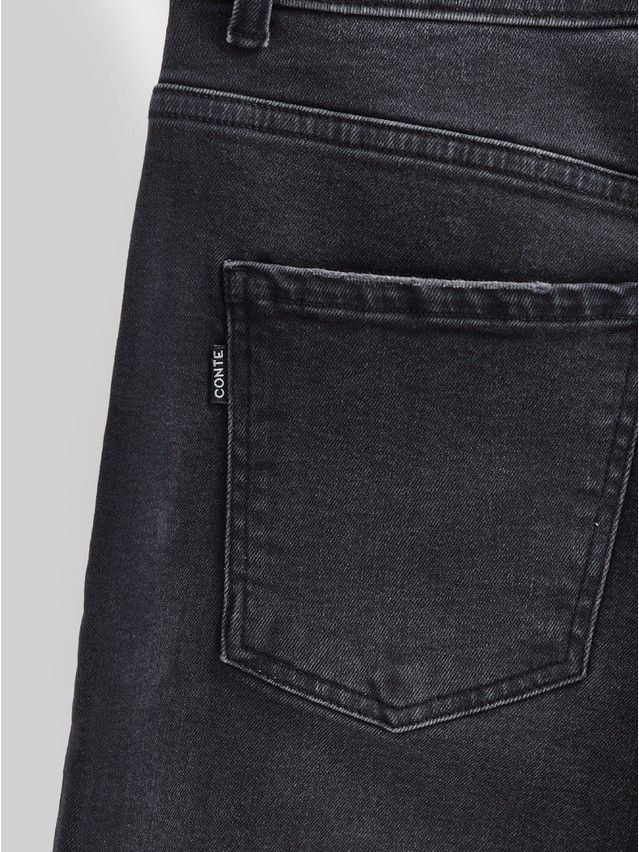 Denim trousers CONTE ELEGANT CON-702, s.170-102, black - 11