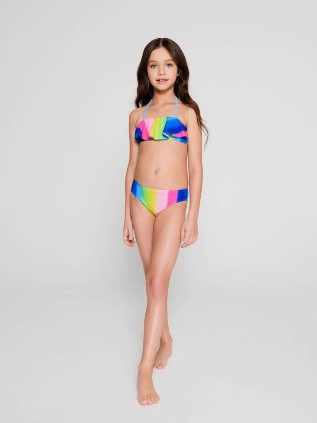 Swimming costume for girls CONTE ELEGANT GOOD VIBES, s.110,116-56, multicolor - 4