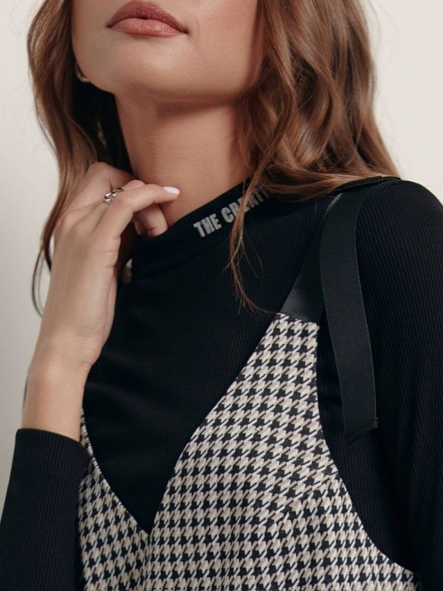 Women's pinafore dress CONTE ELEGANT LSF 1404, s.170-88-94, dogtooth - 4