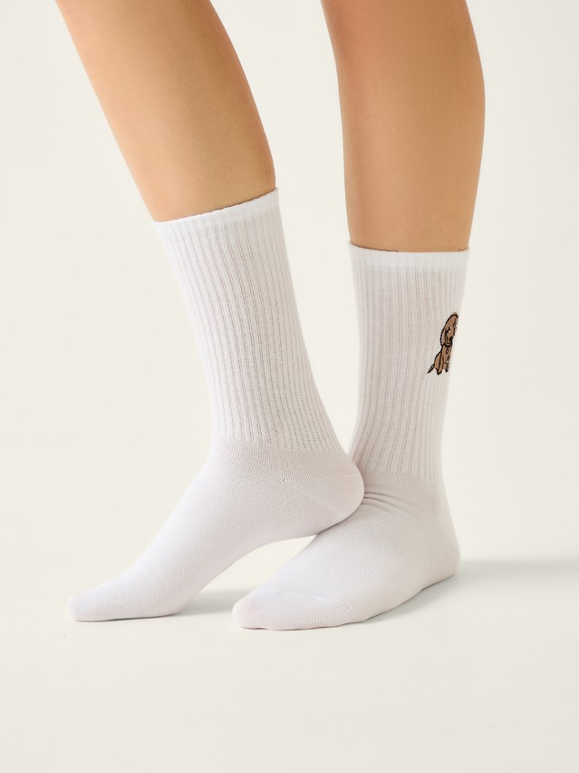 Women's socks CONTE FANTASY, s.23-25, 1083 white - 2