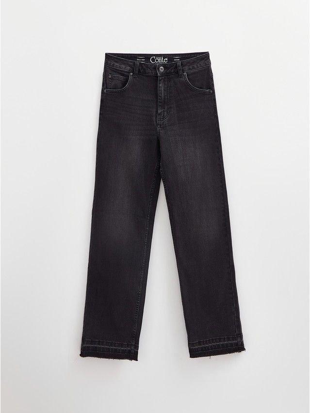 Denim trousers CONTE ELEGANT CON-716, s.170-102, black - 8