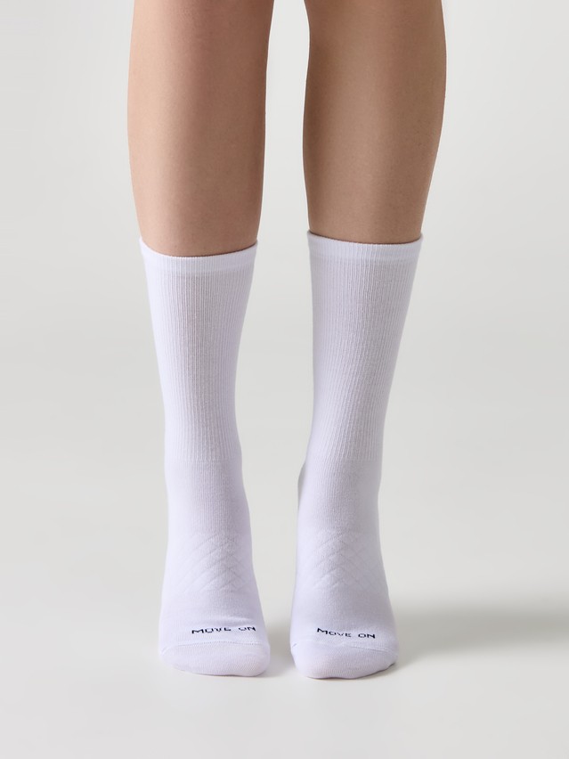 Women's socks CONTE ELEGANT SPORT, s.23-25, 1105 white - 3
