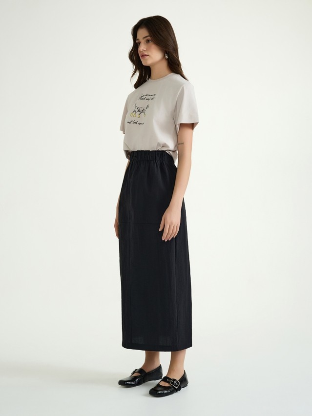 Women's polo neck shirt CONTE ELEGANT LD 3029, s.170-92, beige-dog - 5