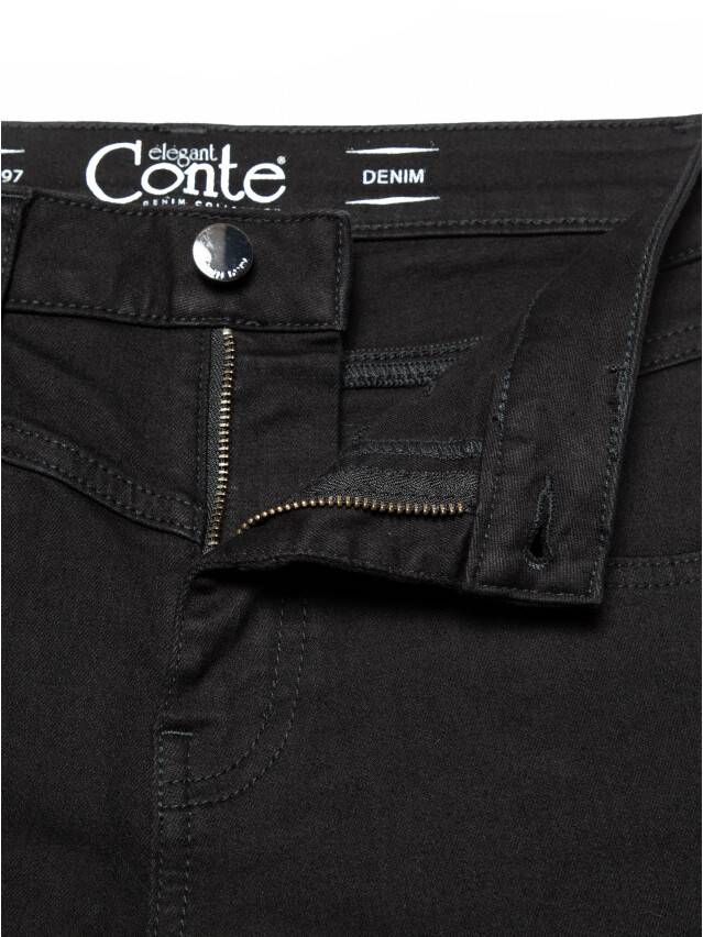 Denim trousers CONTE ELEGANT CON-283, s.170-102, deep black - 8