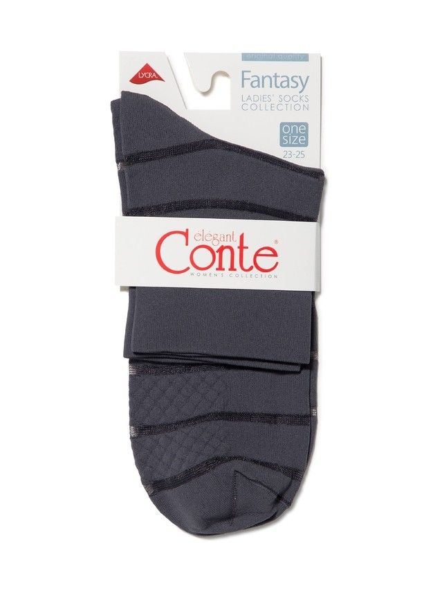 Women's socks CONTE ELEGANT FANTASY 16С-85СП, s.23-25, grafit - 3