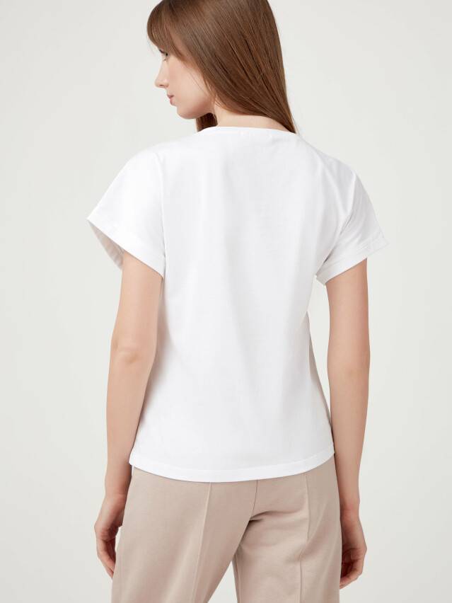 Women's polo neck shirt CONTE ELEGANT LD 1786, s.170-92, white - 2