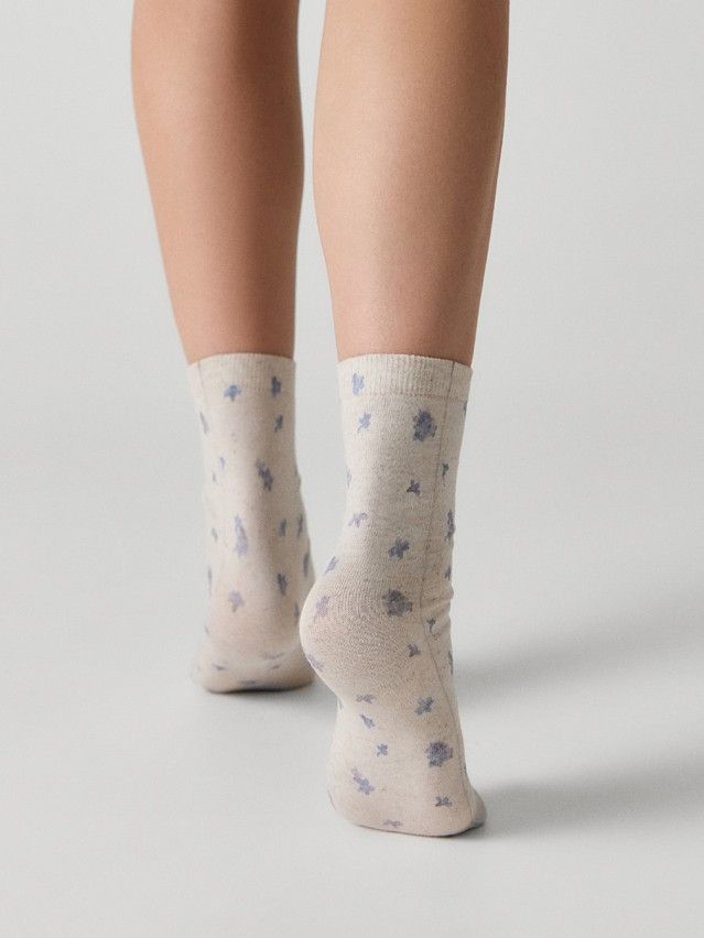 Women's socks CONTE FLOWERS, s.23-25, 1150 beige - 2