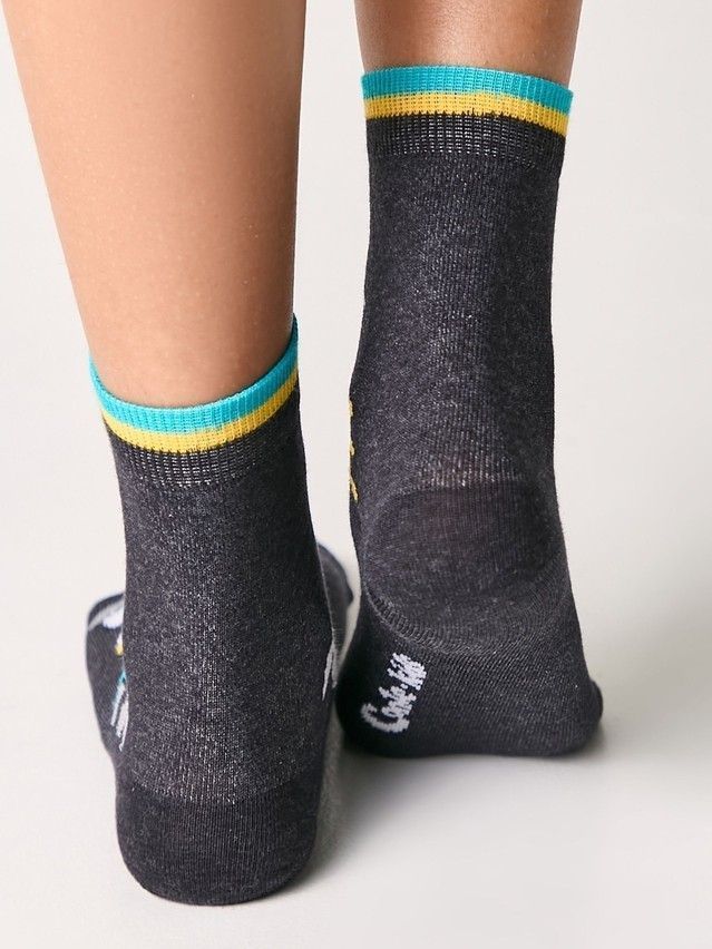 Children's socks Cheerful legs 17S-10SP, s.30-32, 479 black - 2