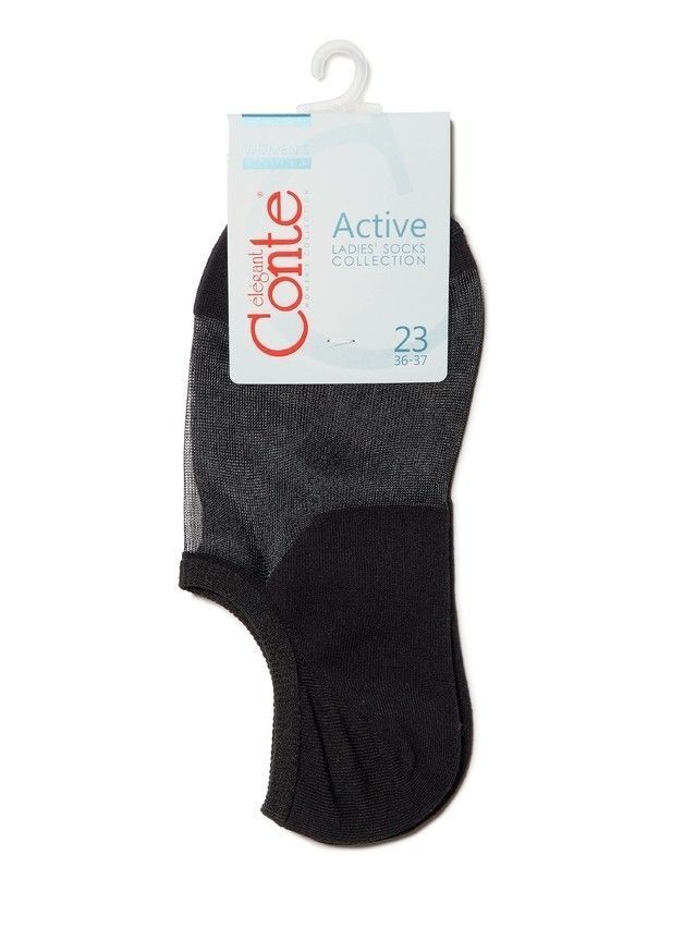 Women's socks CONTE ELEGANT ACTIVE (anklets),s.23, 000 black - 3
